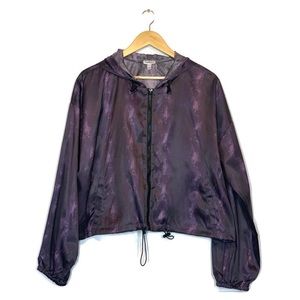 Women's Cropped Windbreaker Flame Jacket